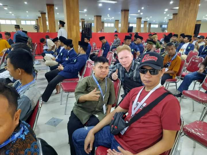 Pengurus DPC PPDI Padang Panjang di acara Temu Inklusi Penyandang Disabilitas di Situbondo, Jawa Timur.